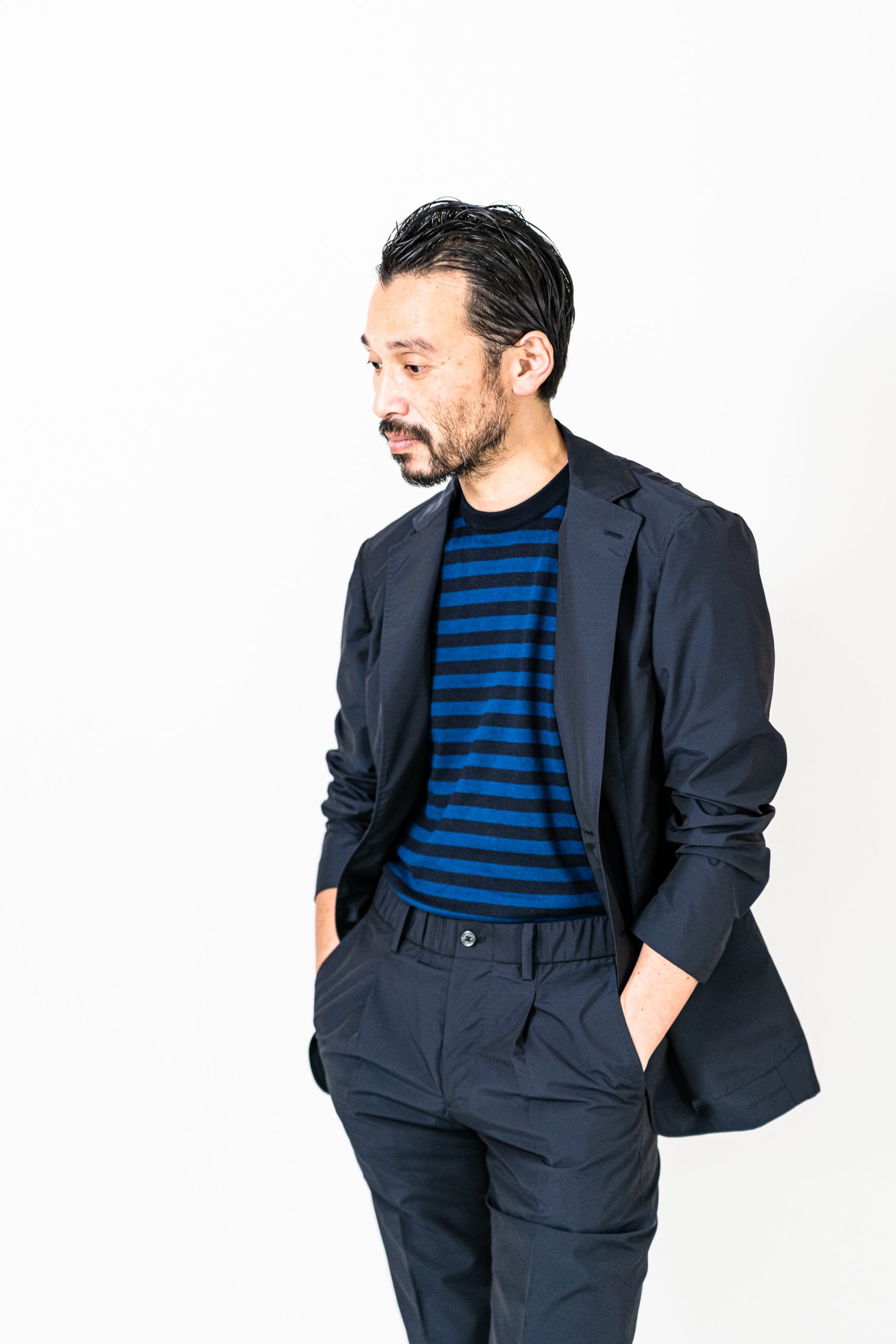 Navy two piece sets | RING JACKET（リングヂャケット） SINCE1954 