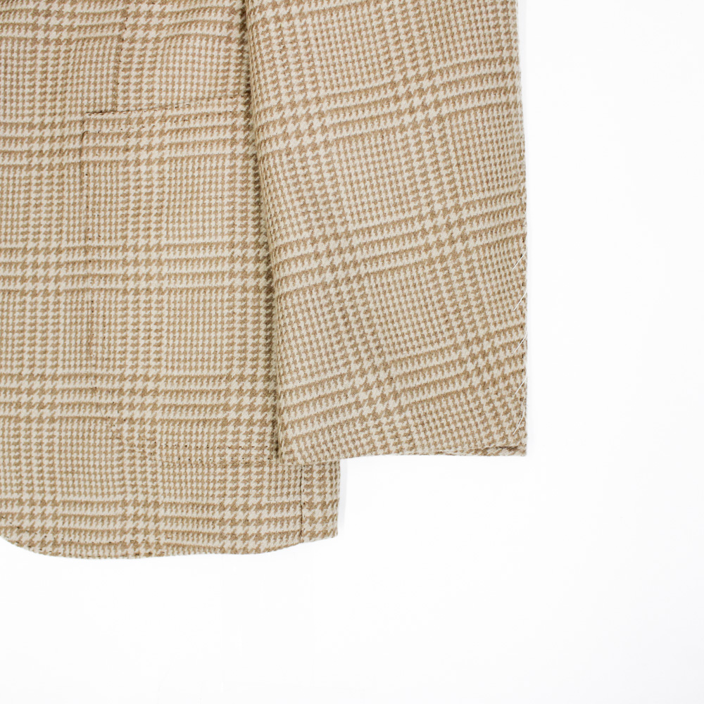 キャメル グレンチェックジャケット No-286