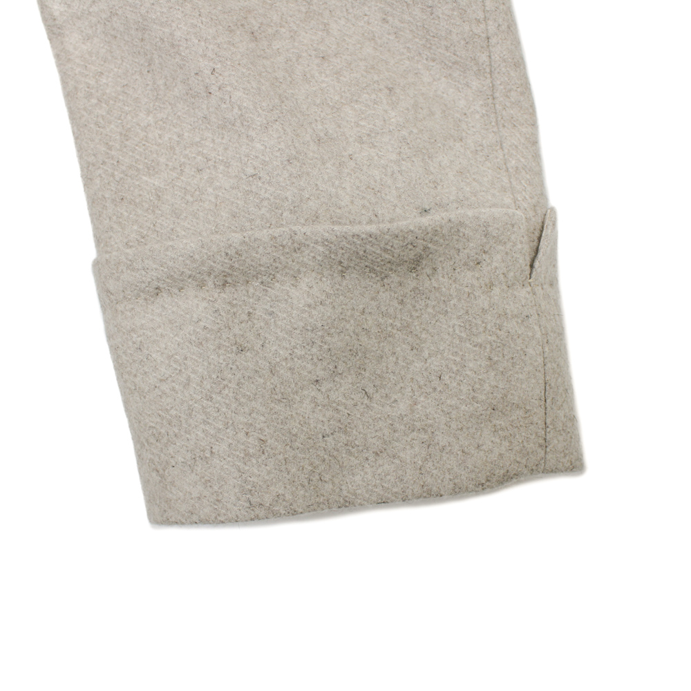 カシミヤ×ミンク アイボリー ポロコート RC-74