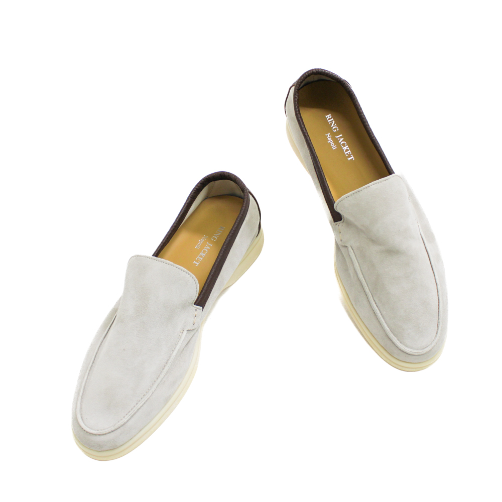 アンライニング スエード スリッポン