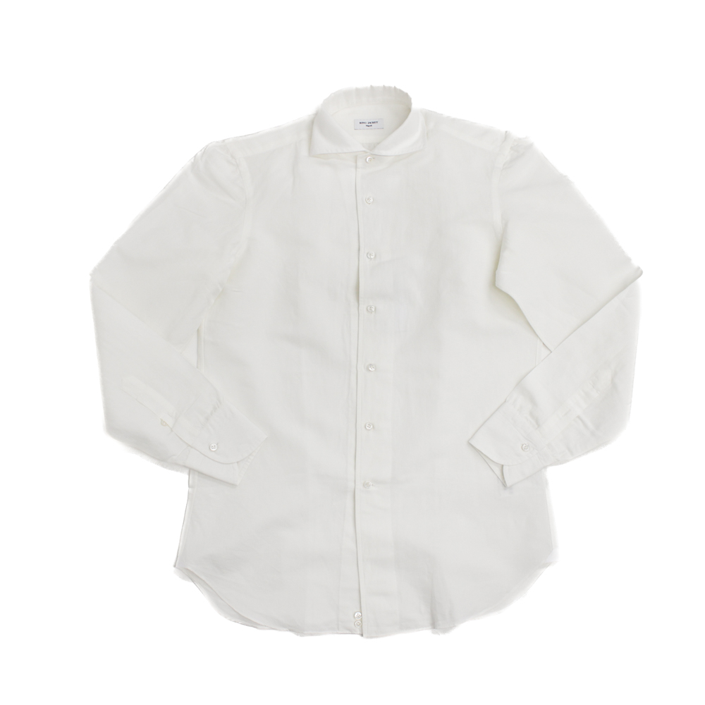 ハンド7工程 ワンピースカラー カジュアルシャツ（6色）