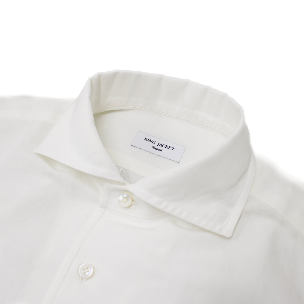 ハンド7工程 ワンピースカラー カジュアルシャツ（6色）