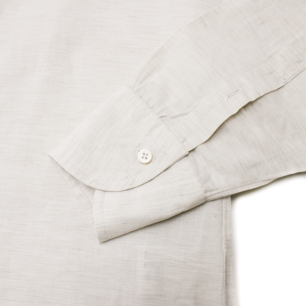 ハンド7工程 ワンピースカラー カジュアルシャツ（6色）