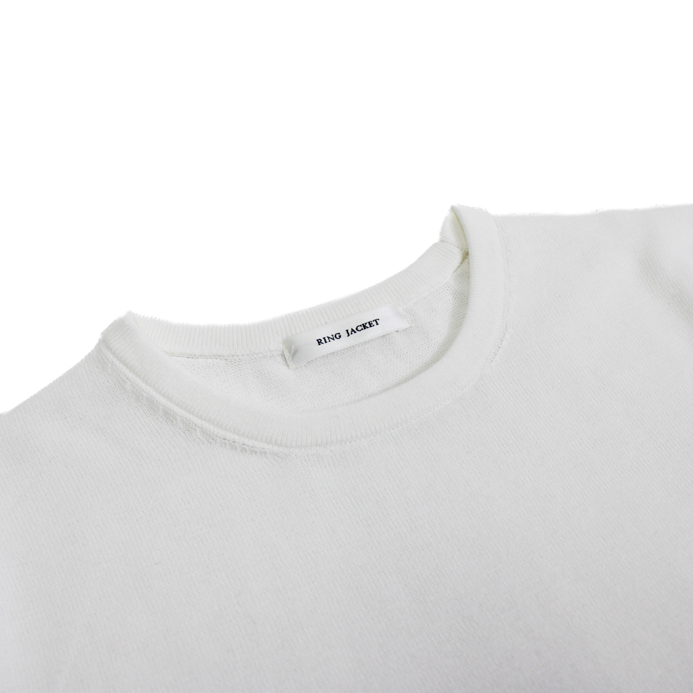 ベーシック クルーネック半袖セーター