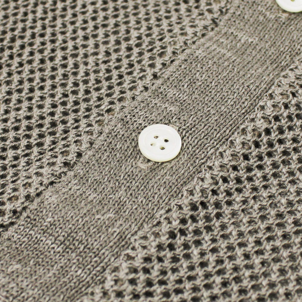 ポロカラーカーディガン