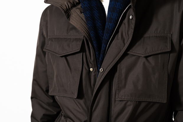 RING JACKET Napoli M-65 BROWN DOWN JACKET / 59080F21F