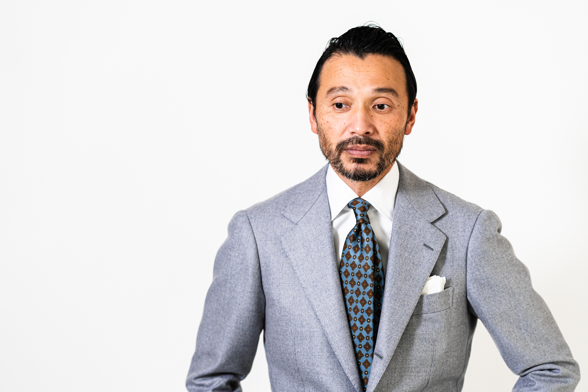 RING JACKET MEISTER 206 light gray suit | RING JACKET（リング 