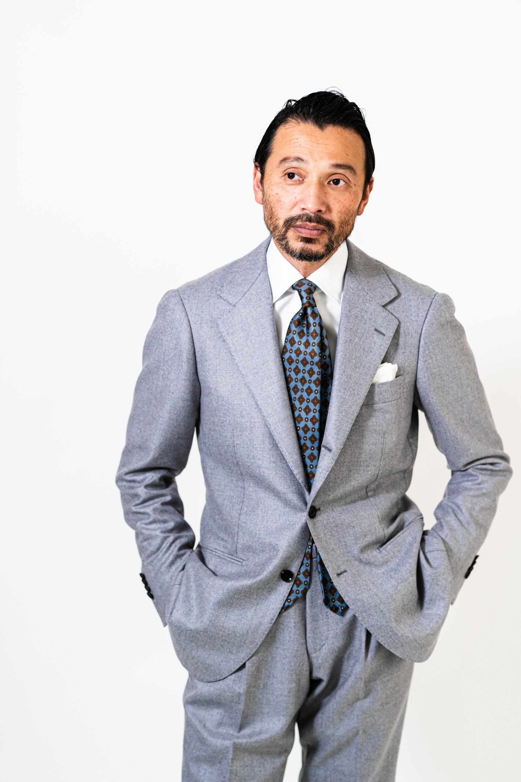 RING JACKET MEISTER 206 light gray suit | RING JACKET（リング 